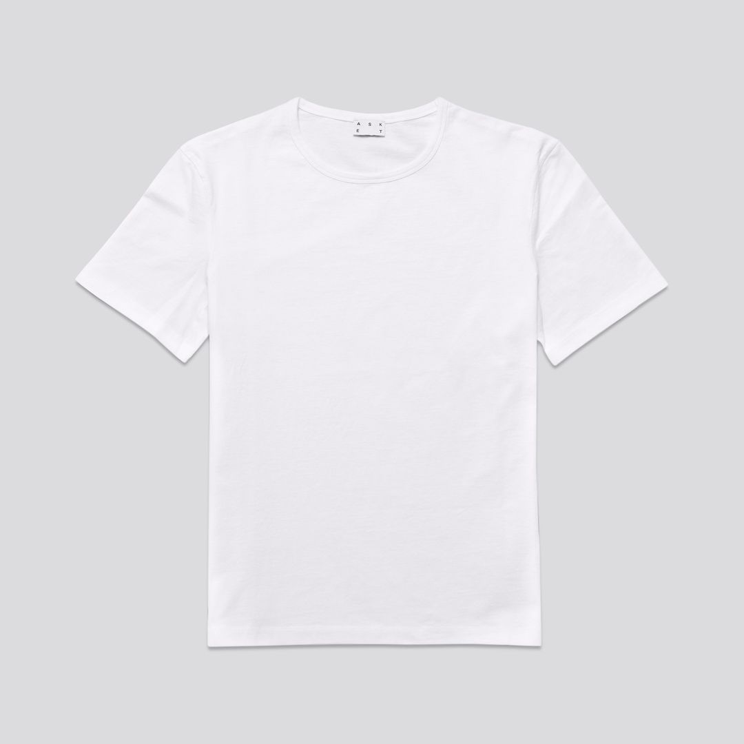 Havslug kamp Ferie White T-Shirt | Egyptian Cotton Crewneck - ASKET