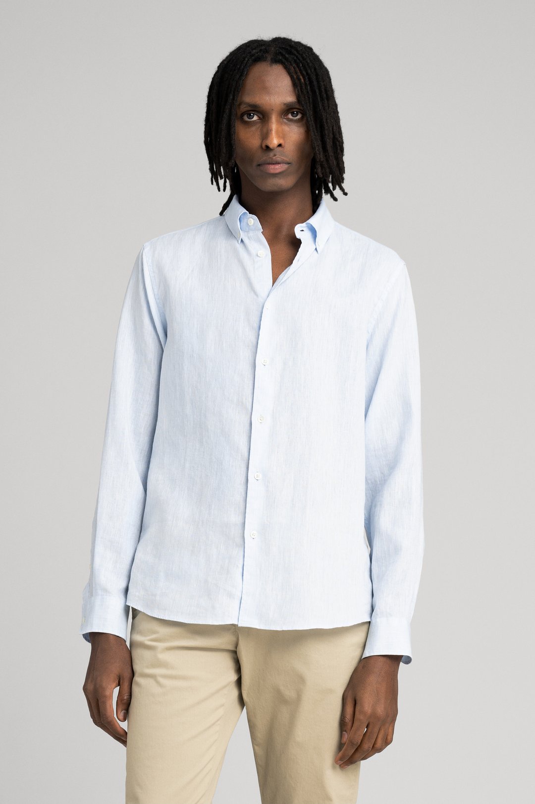 Light Blue Linen Shirt | Button Down French Linen - ASKET