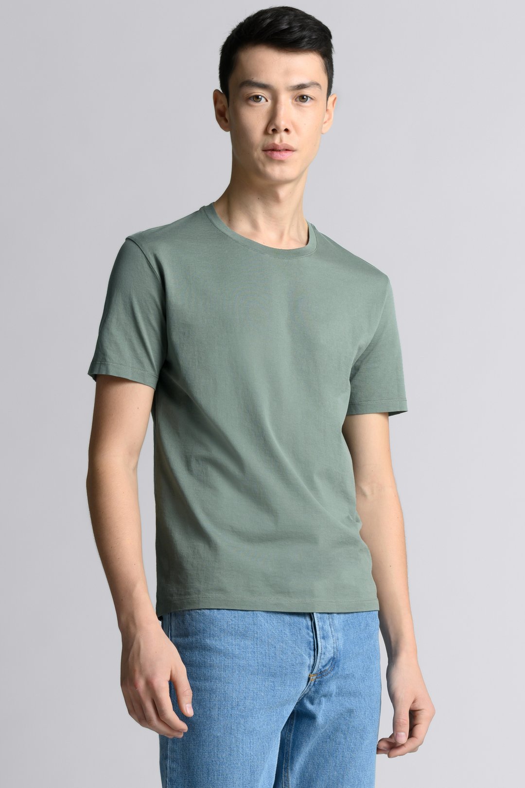Cold Green Lightweight T-Shirt | ELS Cotton Crewneck - ASKET