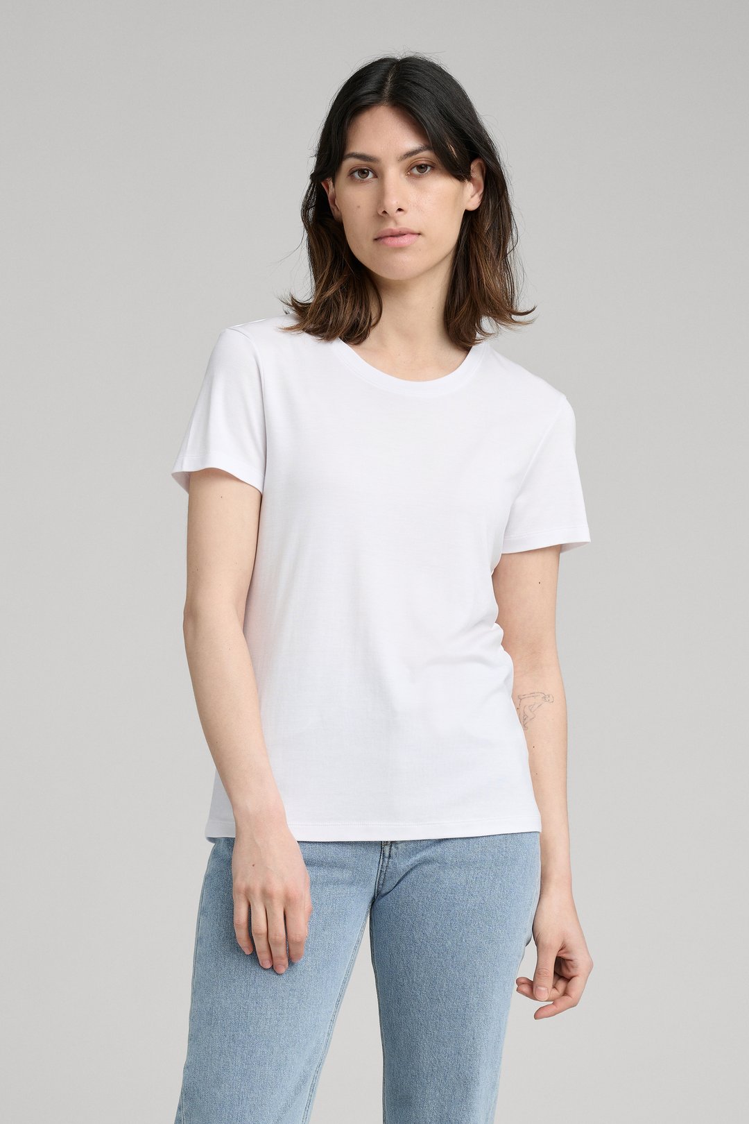 White Lyocell T-Shirt | Tencell™ Lyocell - ASKET