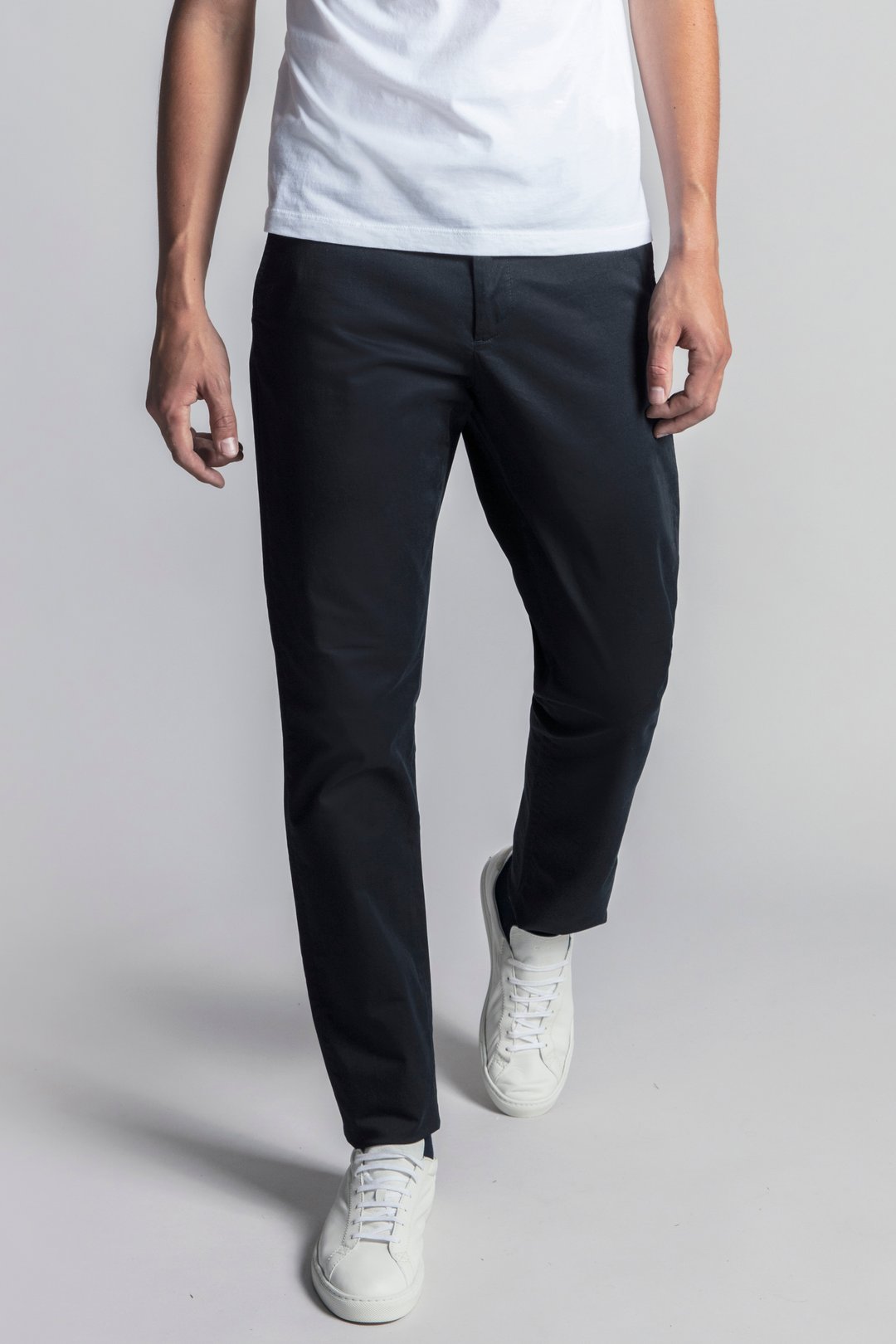 Dark Navy Chino | Tapered Cotton Stretch Trouser - ASKET