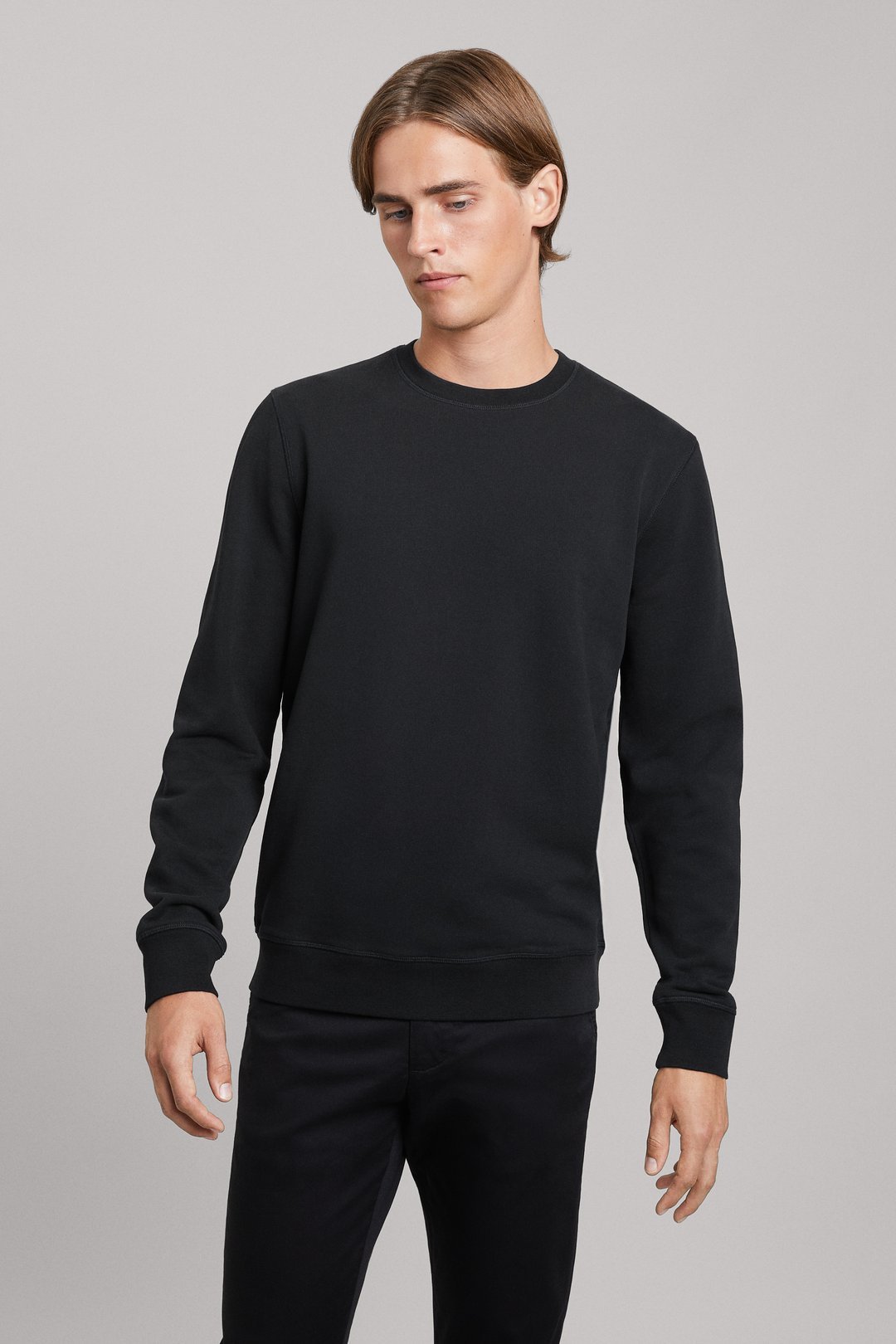 Black Sweatshirt | Cotton Loopback - ASKET