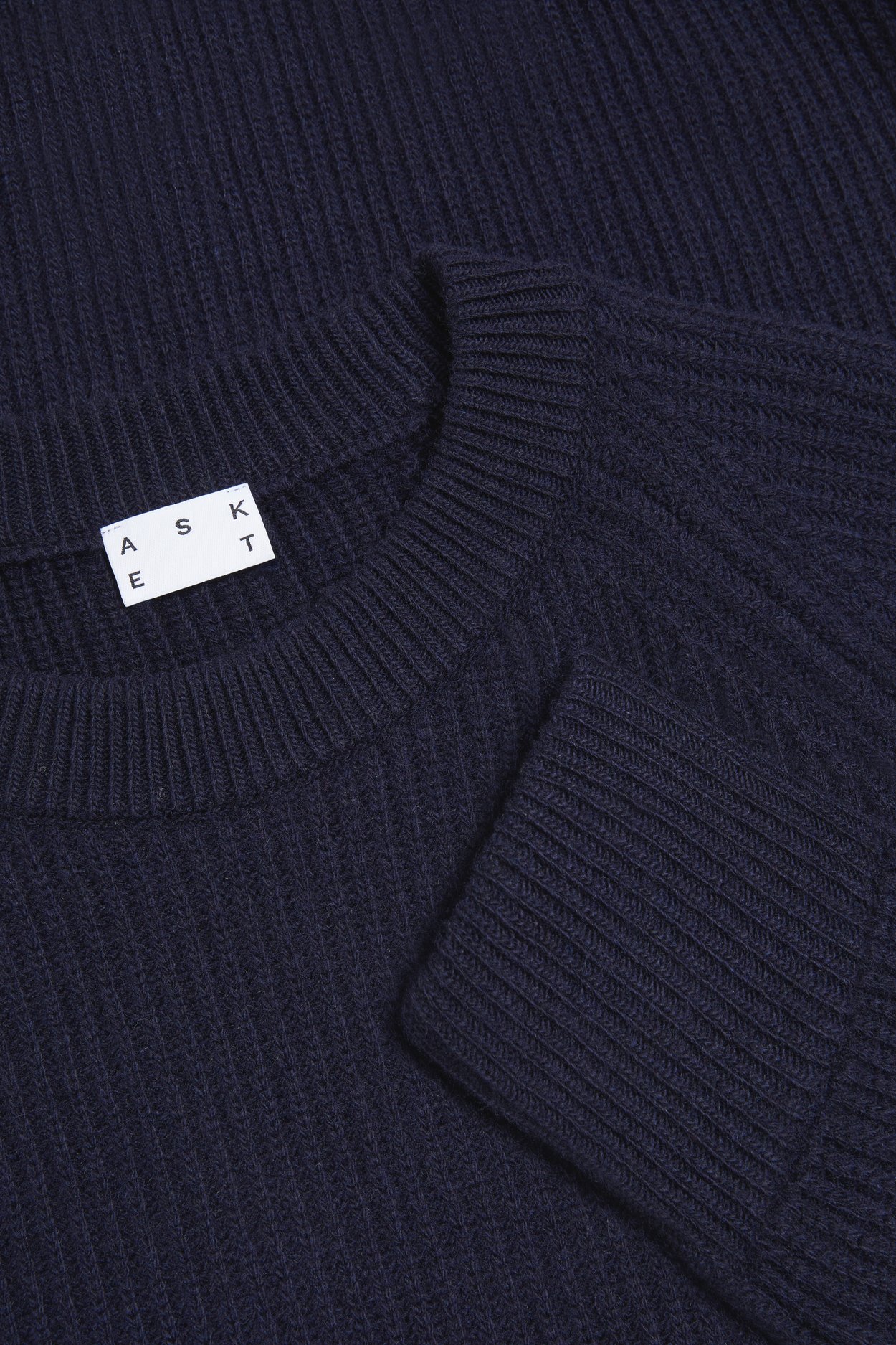 A chunky knit made from 100% recycled wool