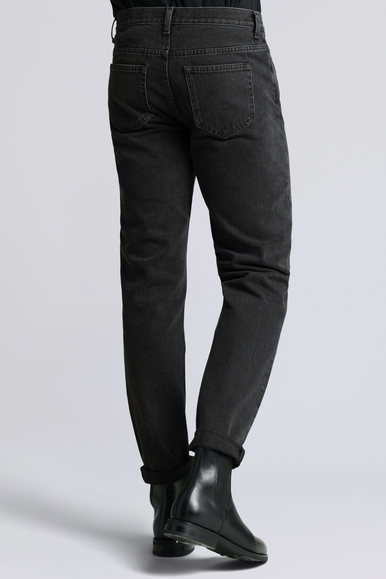 Grey Wash Black Denim Jeans | 13oz Organic Cotton - ASKET